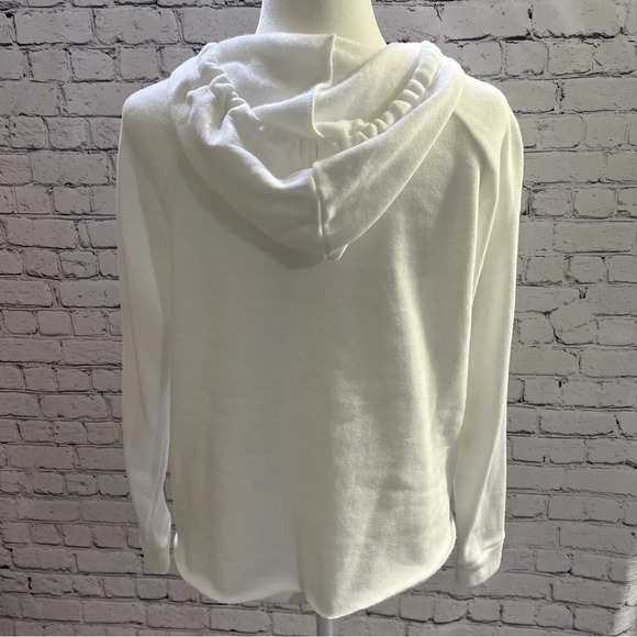 GRAYSON THREADS Malibu Print Hoodie White Lavender Size Small - Picture 2 of 7